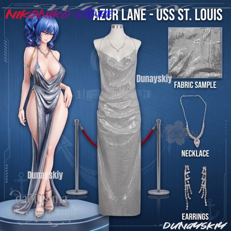 Evening Gown - Disfraz de Anime Azur Lane, Vestido