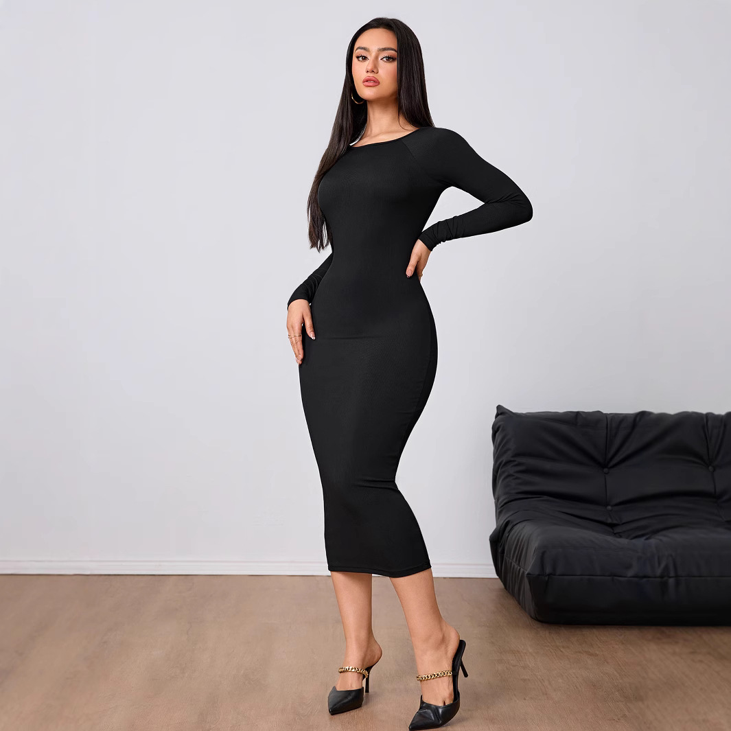 Midi Dress - Vestido Midi Sexy sin Espalda para