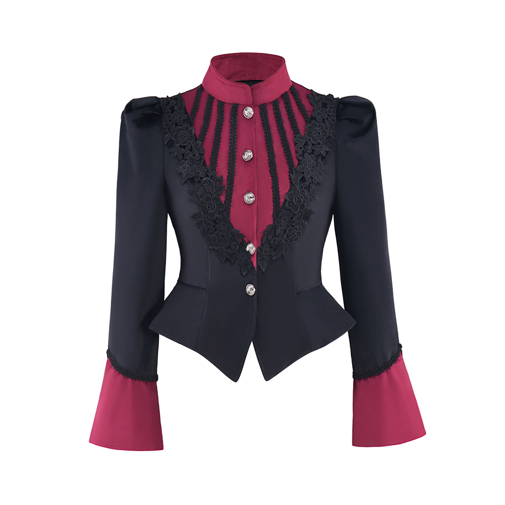 Womens Blazer - Chaqueta victoriana Steampunk renacentista para mujer,