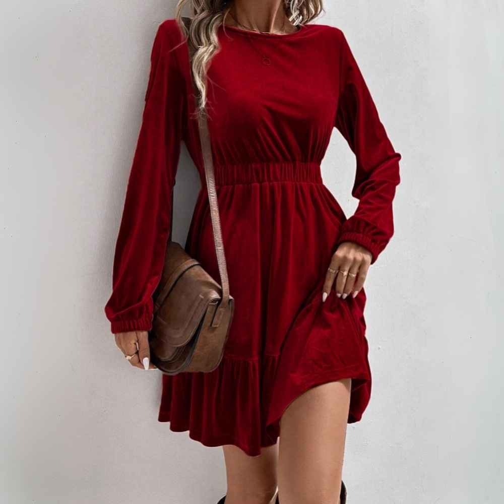 Vestido Mini de Terciopelo Est - Midi Dress reseña y precio