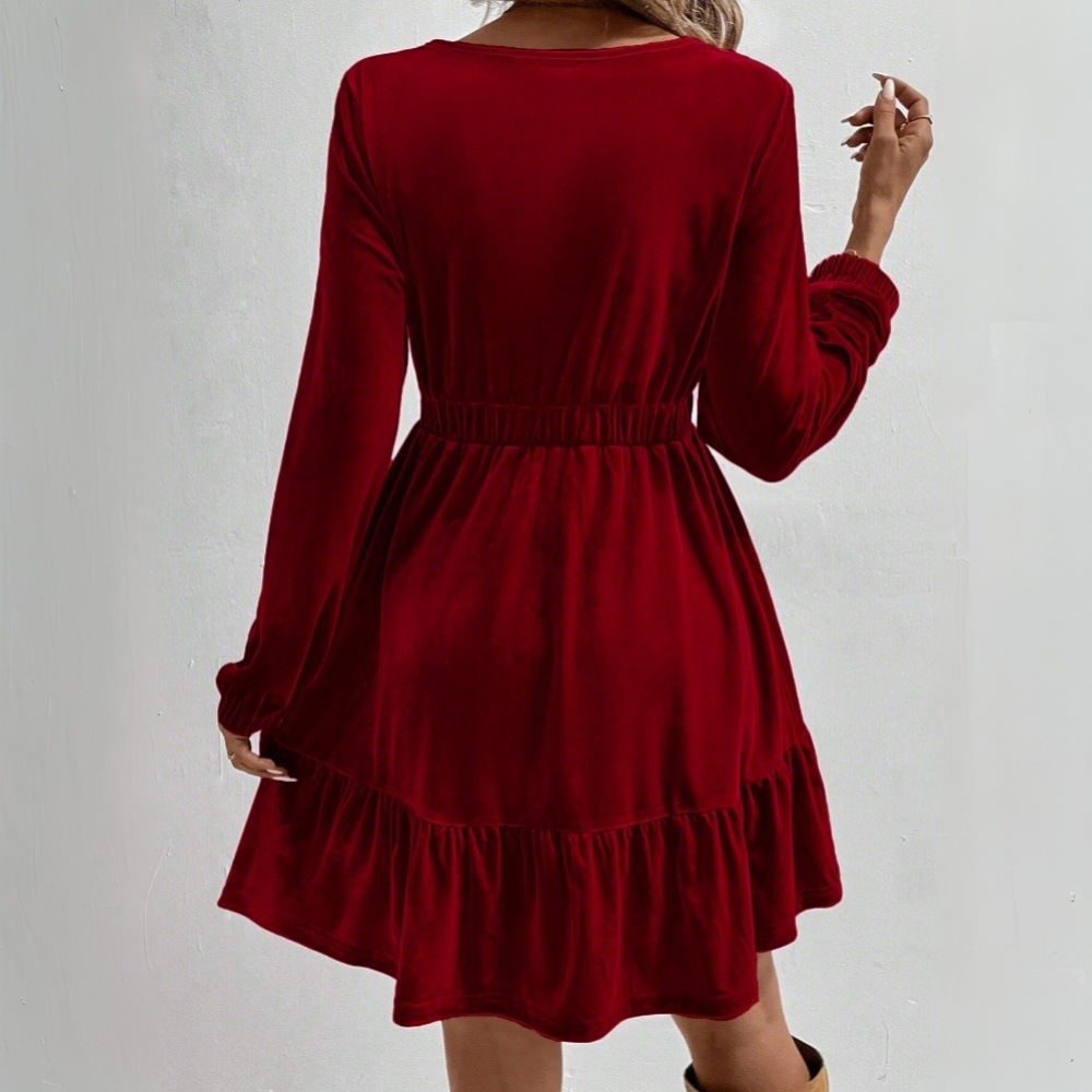 Vestido Mini de Terciopelo Est - Midi Dress reseña y precio