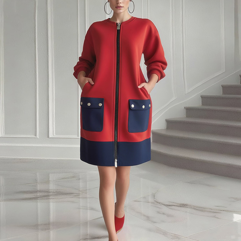 Modigirl contraste de Color ve - Women'S Red Formal Wear reseña y precio