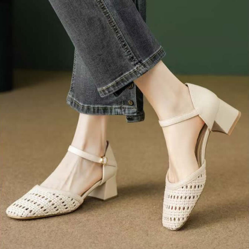 Sandalias de tacón grueso con  - Formal Dress reseña y precio