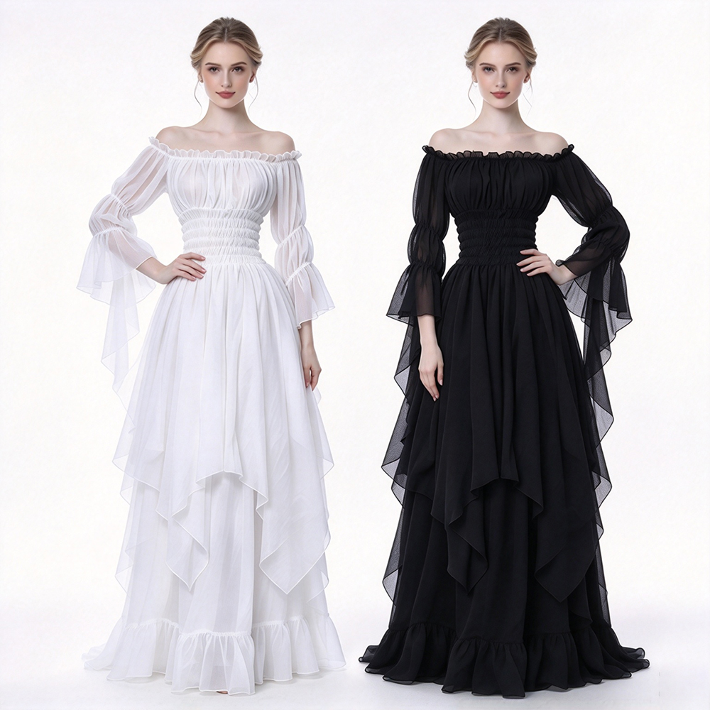 Vestido Medieval Retro con Hom - Lace Dress reseña y precio