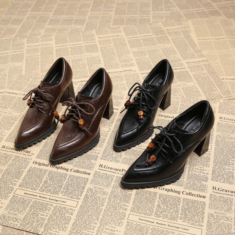 Zapatos de Tacón Grueso con Pl - Pump Heel Block reseña y precio